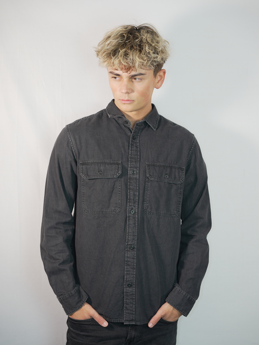 Jeans - Knopfshirt (schwarz) - Jack & Jones