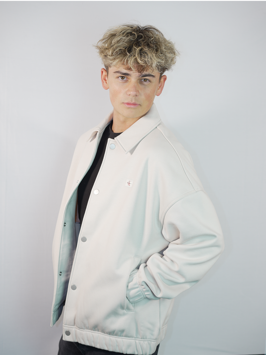 Calvin Klein Jacke (hellgrau/weiß)