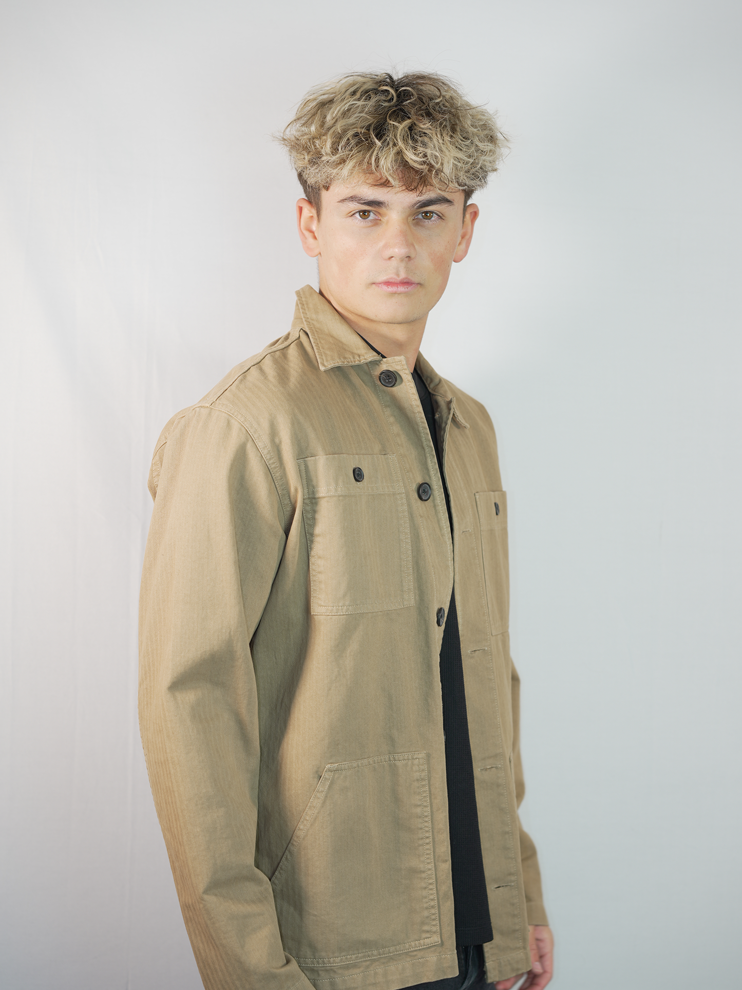 Jeans Hemd-Jacke (beige) - SELECTED / HOMME