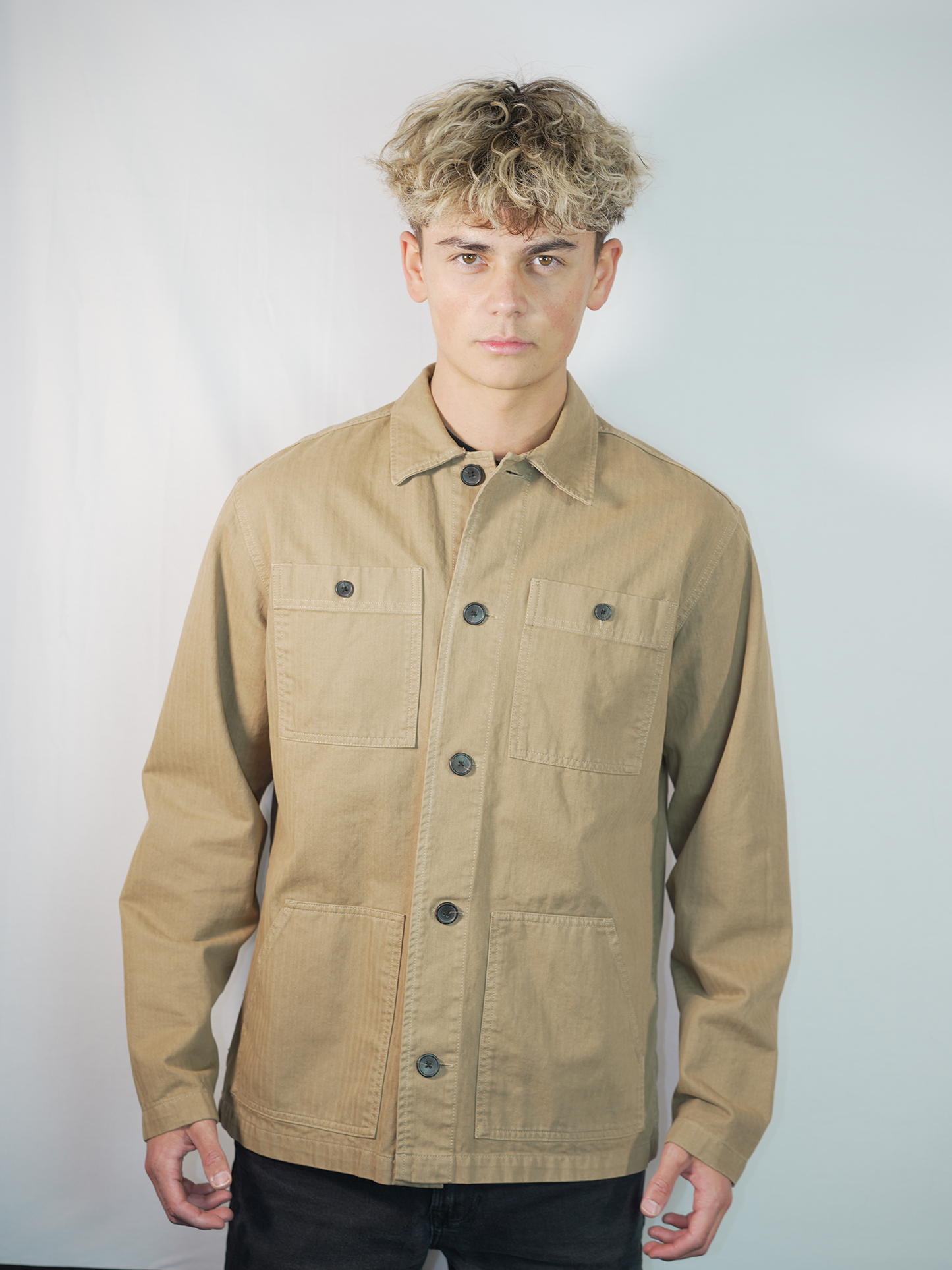 Jeans Hemd-Jacke (beige) - SELECTED / HOMME